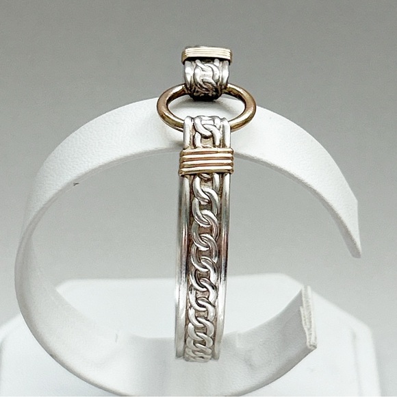 Sterling Silver Gold Wash Circle of Life Bracelet - Picture 5 of 12